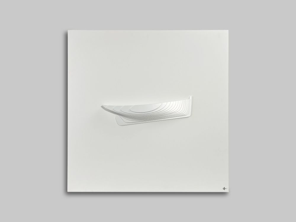 Sculptures, statuettes et miniatures - Sculpture murale SU 01 White-White - ANTOINE F.