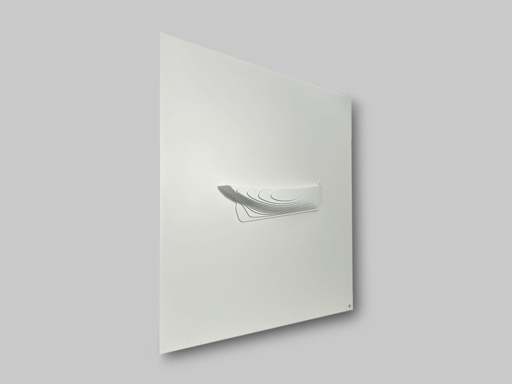 Sculptures, statuettes et miniatures - Sculpture murale SU 01 White-White - ANTOINE F.