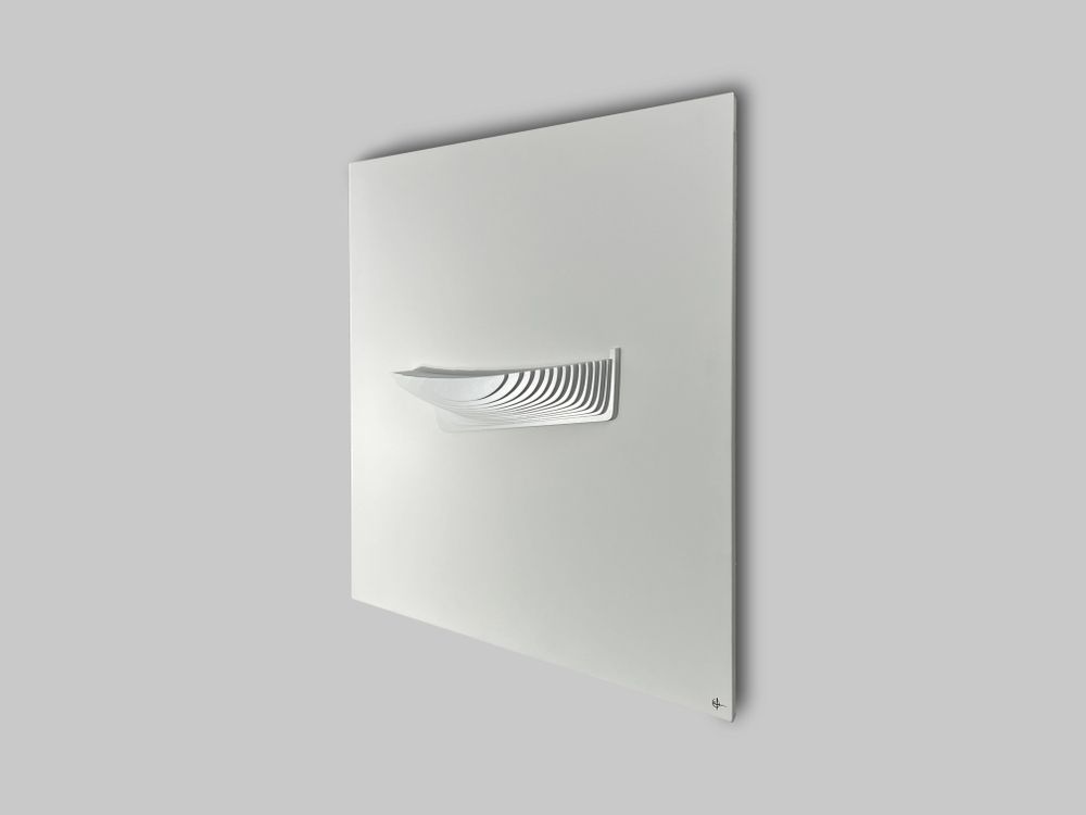 Sculptures, statuettes et miniatures - Sculpture murale SU 01 White-White - ANTOINE F.