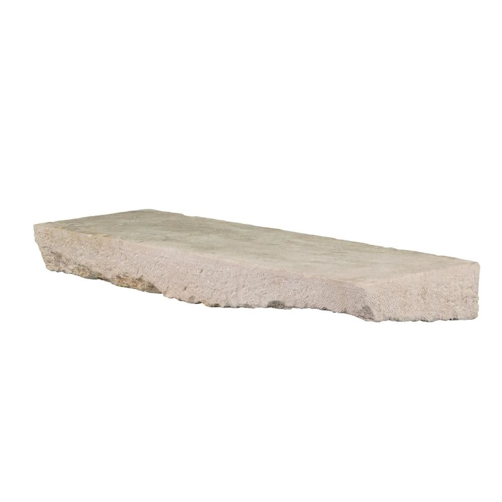 Fireplaces - Axel Wabi-Sabi Off-White Limestone Element – Natural Stone Simplicity - MAISON LEON VAN DEN BOGAERT ANTIQUE FIREPLACES AND RECLAIMED DECORATIVE ELEMENTS