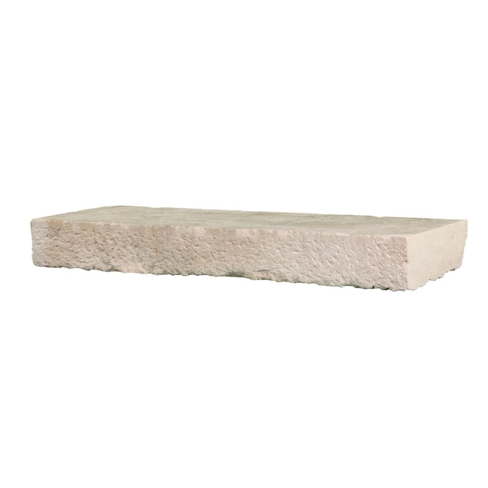 Fireplaces - Axel Wabi-Sabi Off-White Limestone Element – Natural Stone Simplicity - MAISON LEON VAN DEN BOGAERT ANTIQUE FIREPLACES AND RECLAIMED DECORATIVE ELEMENTS