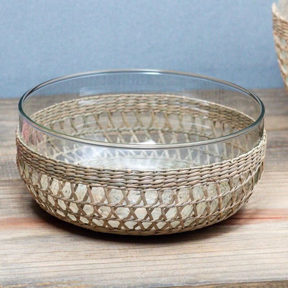 Platter and bowls - Seagrass Cage Bowls - BE HOME
