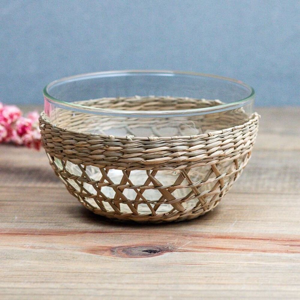 Platter and bowls - Seagrass Cage Bowls - BE HOME