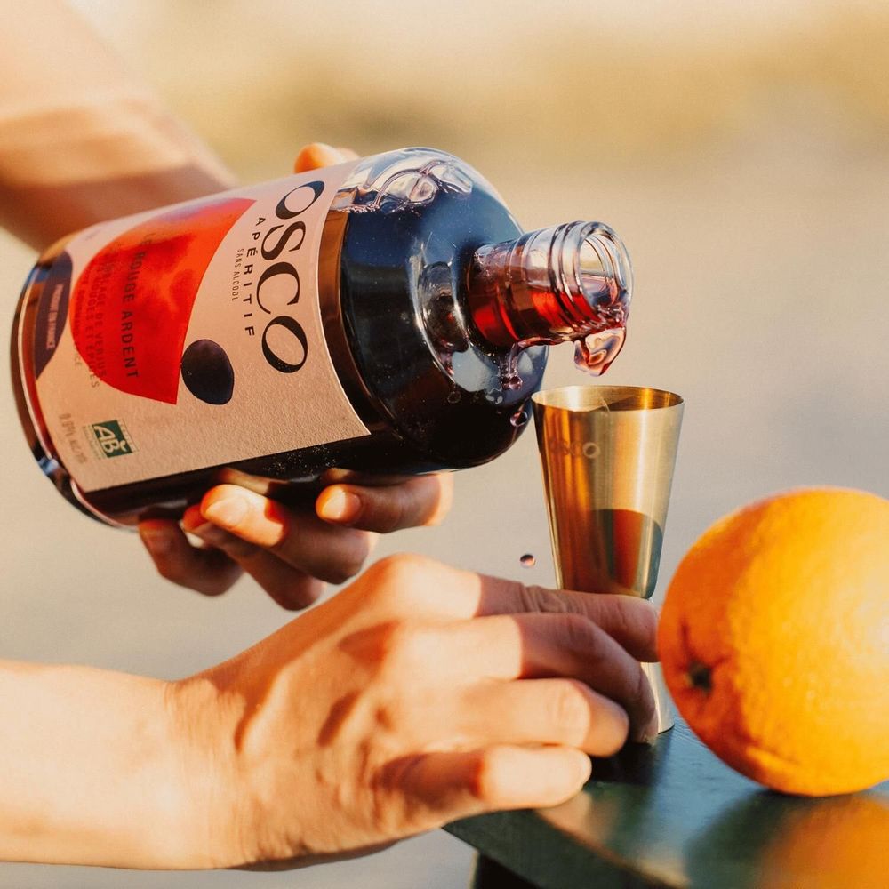 Delicatessen - OSCO Le Rouge Ardent organic and French alcohol-free aperitif 70cl - 0% - OSCO - APERITIFS SANS ALCOOL