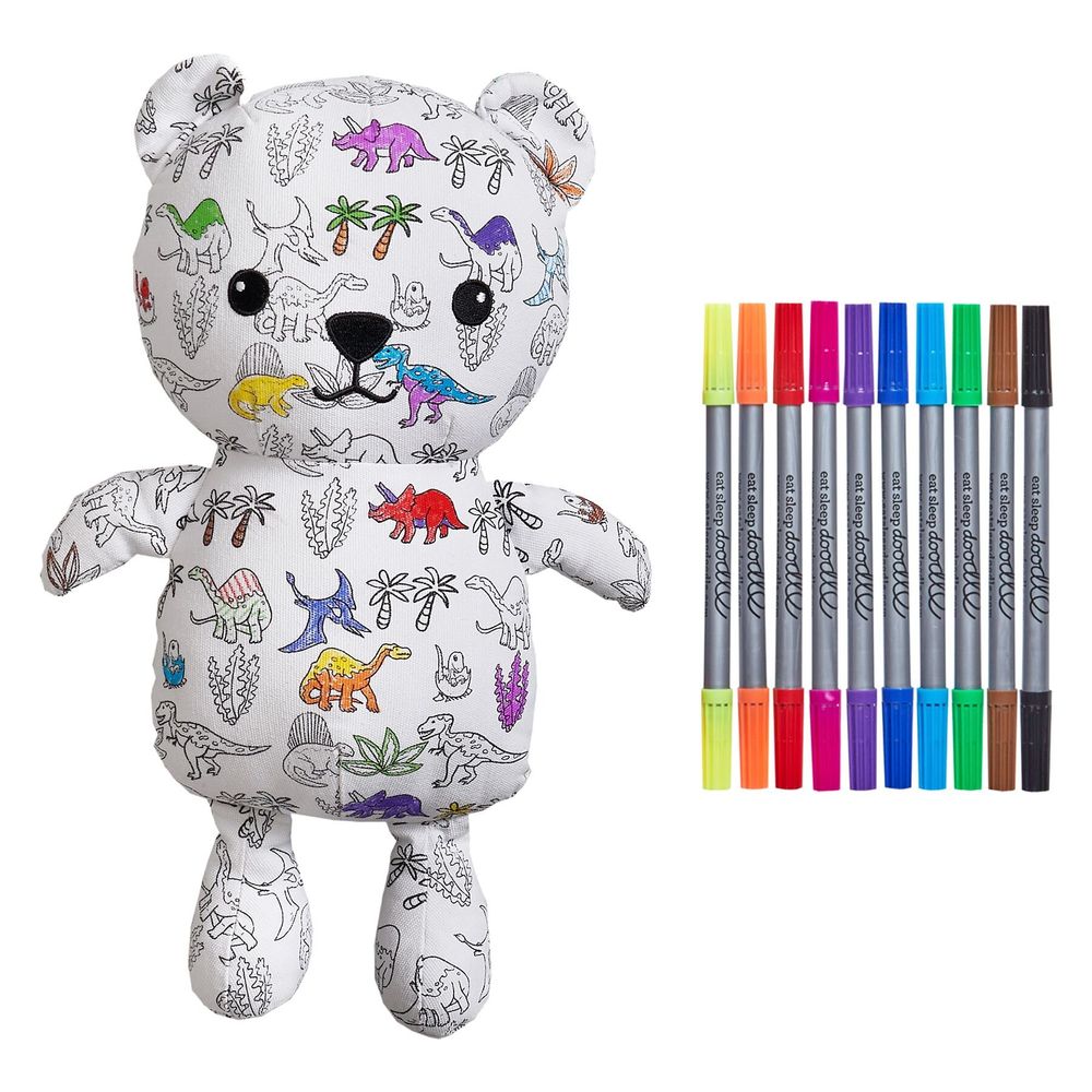 Peluches - Artie Bear™ : ours à colorier - EATSLEEPDOODLE