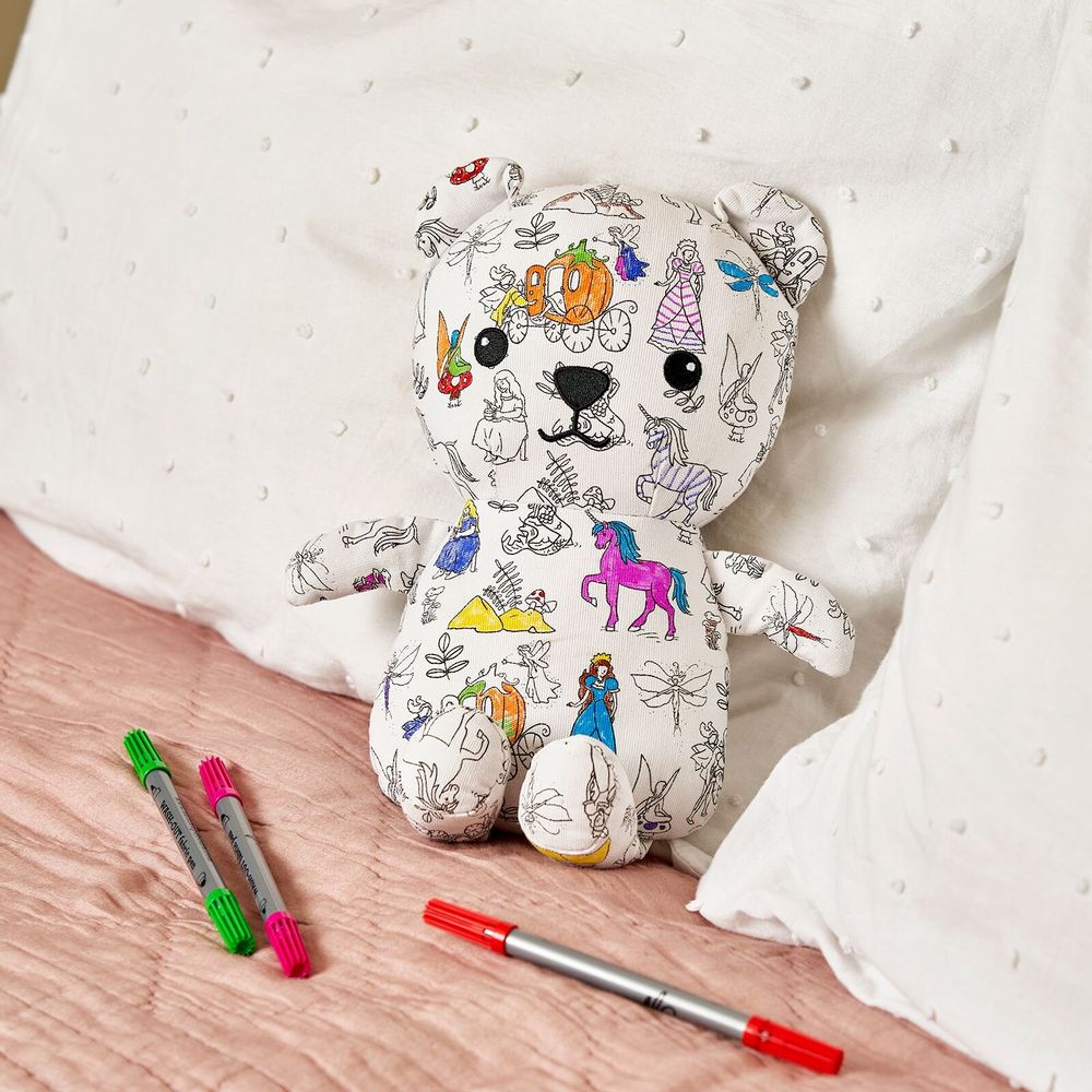 Peluches - Artie Bear™ : ours à colorier - EATSLEEPDOODLE