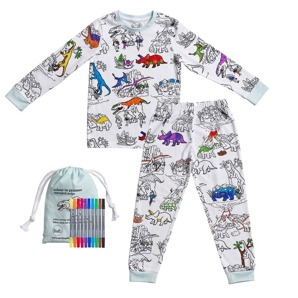 Loisirs créatifs pour enfant - Pyjama à colorier - EATSLEEPDOODLE