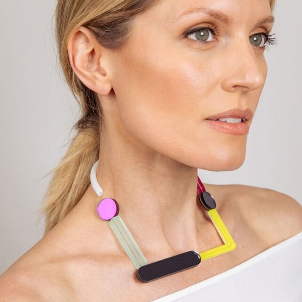 Jewelry - Impulse O Necklace – Abstract, Playful, Artistic - PAMELA COROMOTO