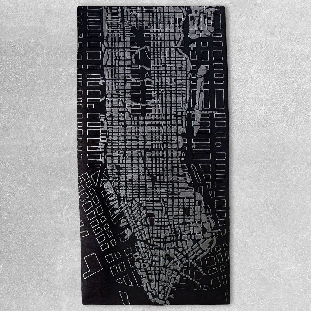 Panels - New York Hand Knotted Wool Rug, Customizable Italian Design - FRANK&FRANK