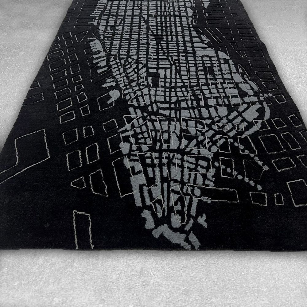 Panels - New York Hand Knotted Wool Rug, Customizable Italian Design - FRANK&FRANK