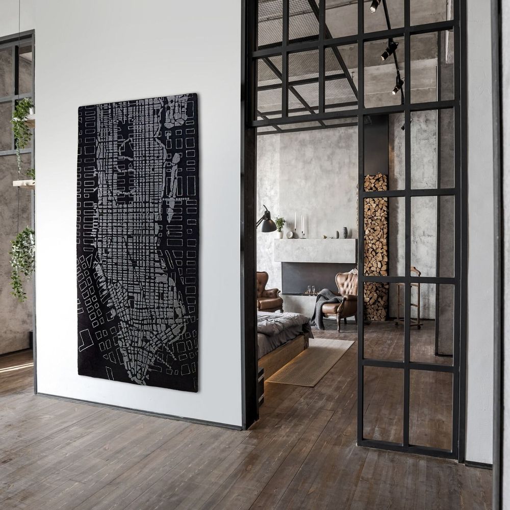 Panels - New York Hand Knotted Wool Rug, Customizable Italian Design - FRANK&FRANK
