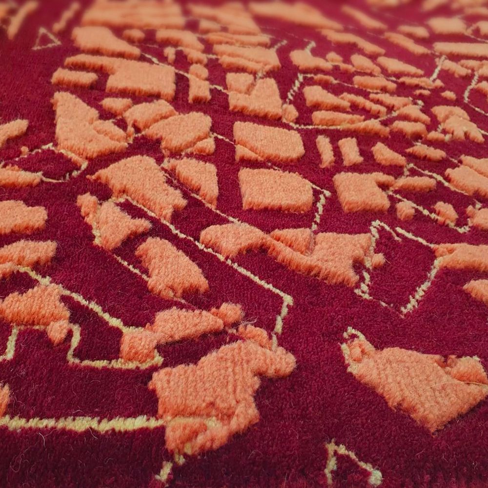 Panels - Milan hand knotted wool rug, customizable Italian design - FRANK&FRANK