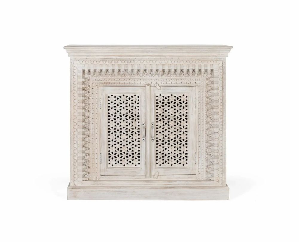 Buffets - Buffet en bois manguier blanc vieilli - GINER Y COLOMER