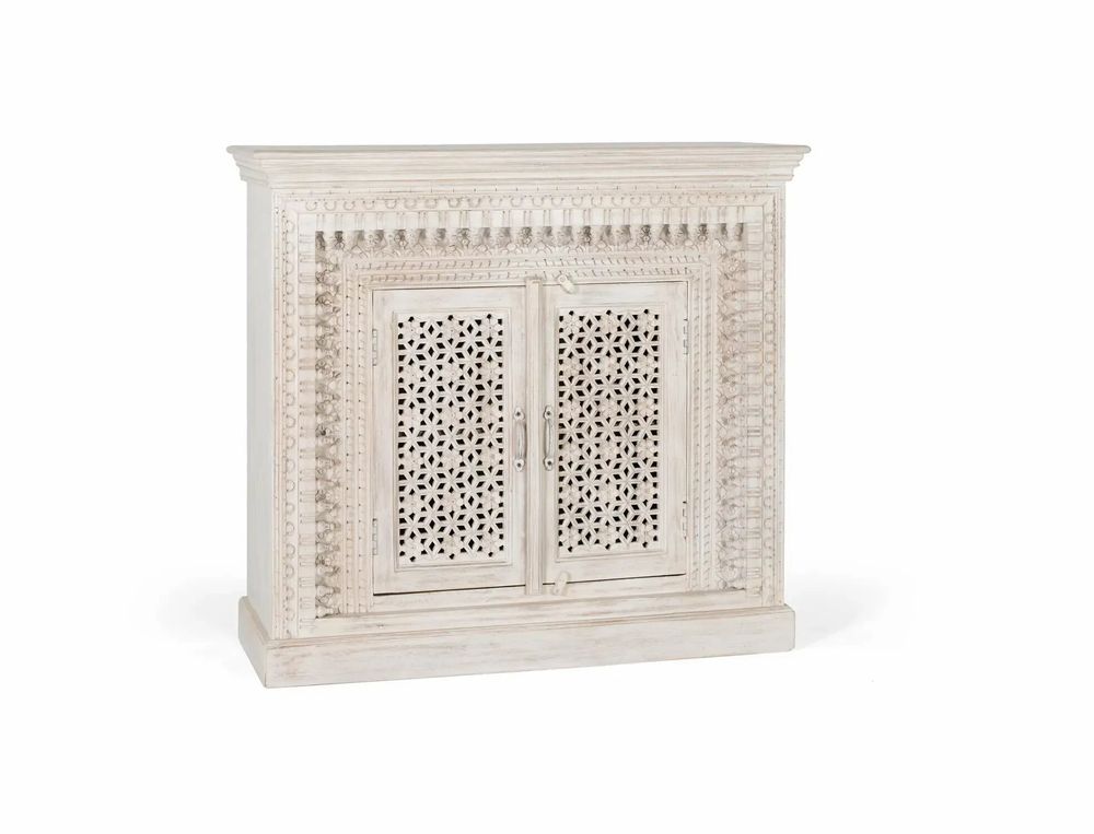 Buffets - Buffet en bois manguier blanc vieilli - GINER Y COLOMER
