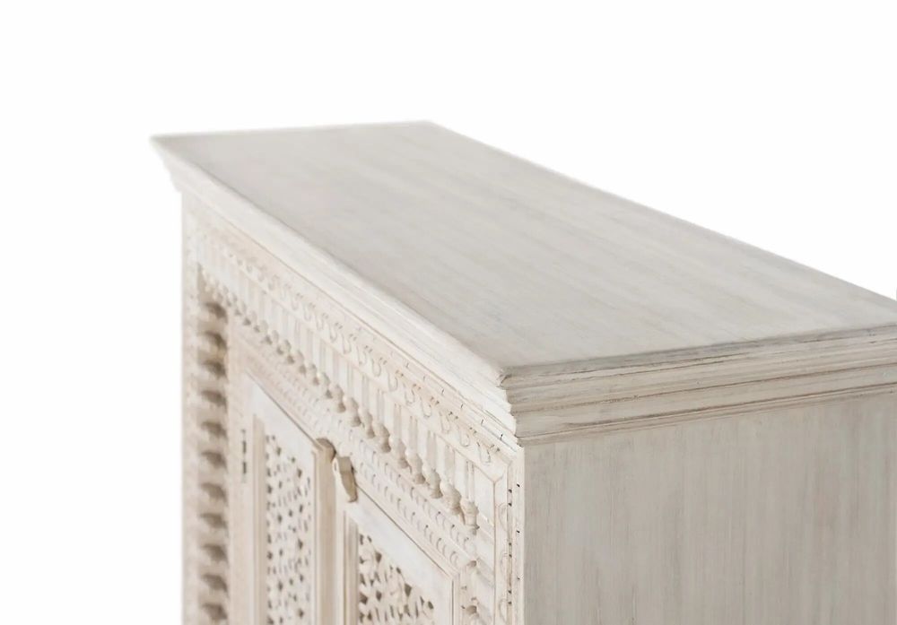Buffets - Buffet en bois manguier blanc vieilli - GINER Y COLOMER