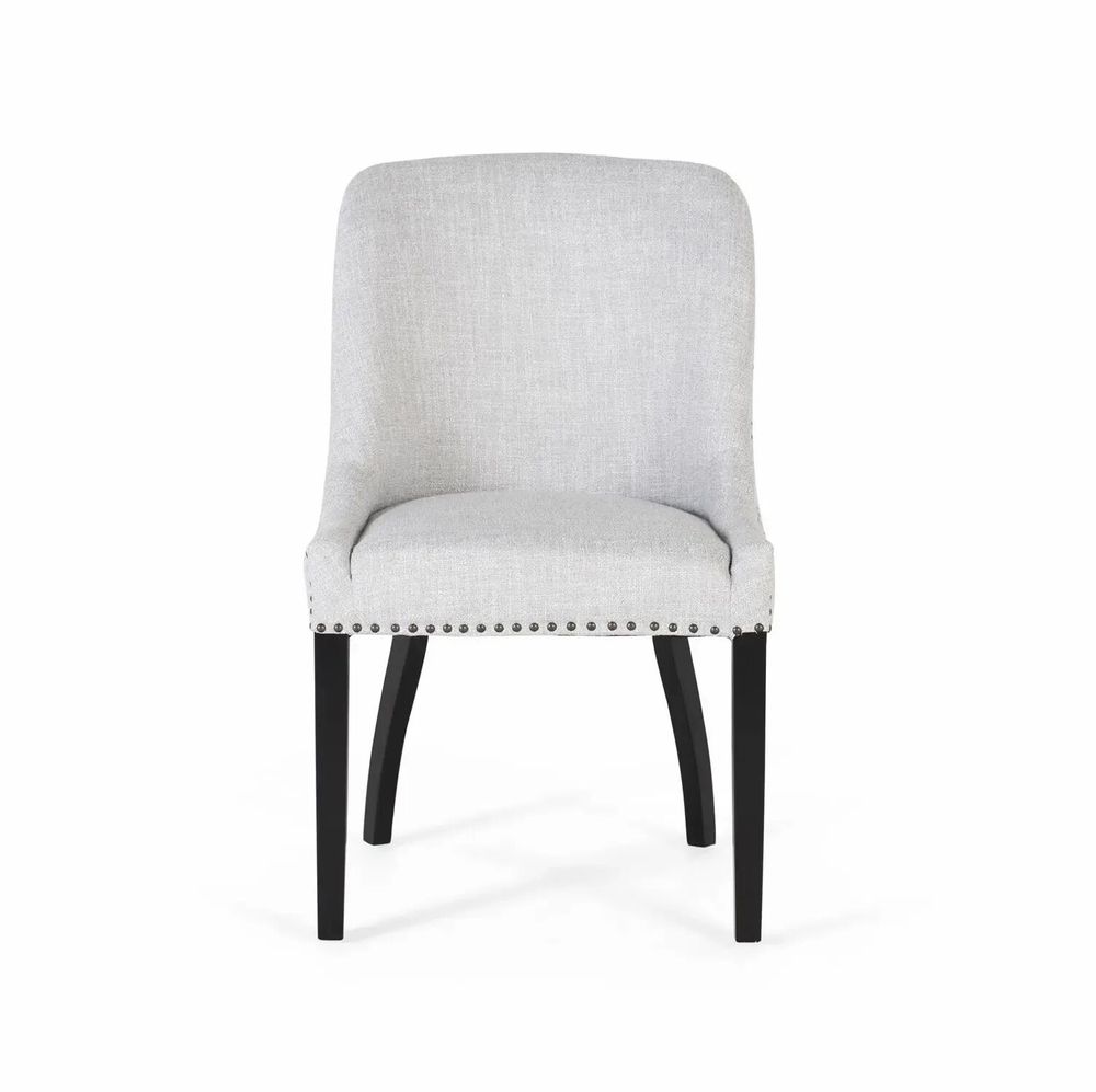 Chaises - Lot de 4 chaises en tissu gris - GINER Y COLOMER