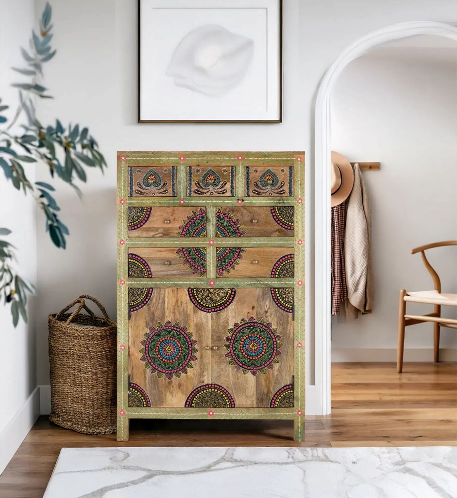 Sideboards - Natural mango wood sideboard - GINER Y COLOMER