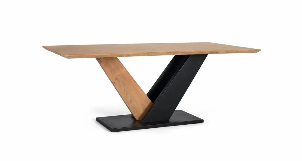 Tables Salle à Manger - Table à manger en bois d'acacia et métal - GINER Y COLOMER