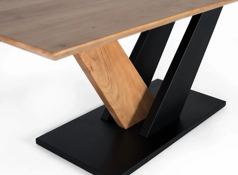 Tables Salle à Manger - Table à manger en bois d'acacia et métal - GINER Y COLOMER