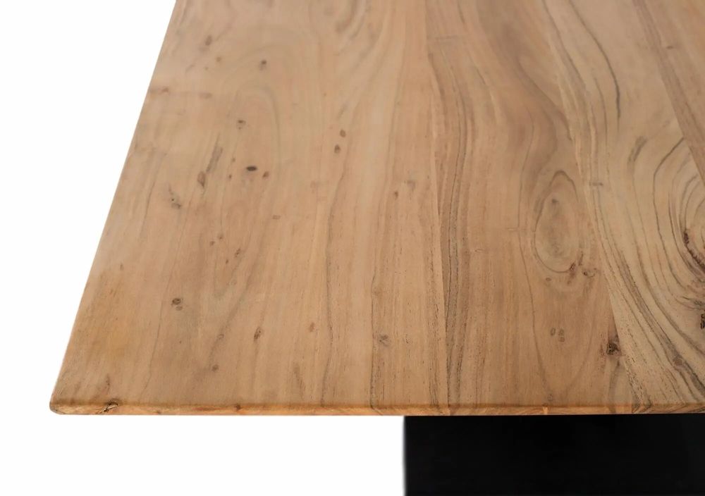 Tables Salle à Manger - Table à manger en bois d'acacia et métal - GINER Y COLOMER