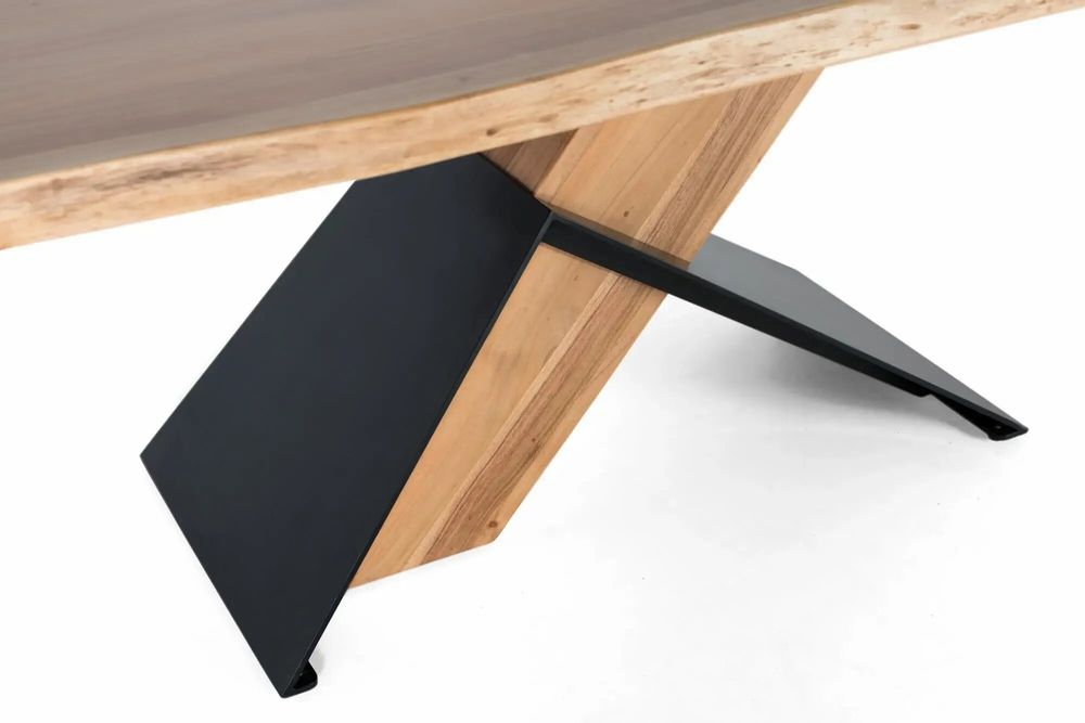 Tables Salle à Manger - Table à manger en bois d'acacia et métal - GINER Y COLOMER