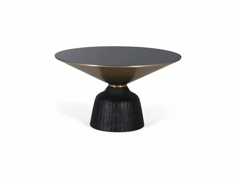 Tables basses - Table basse plateau verre trempé structure aluminium - GINER Y COLOMER