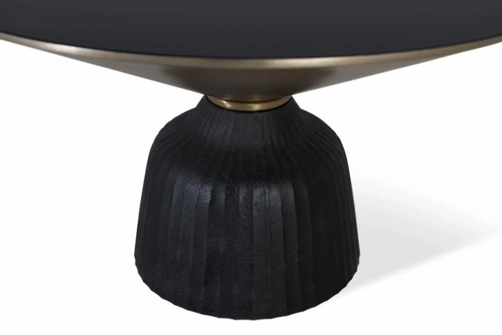 Tables basses - Table basse plateau verre trempé structure aluminium - GINER Y COLOMER