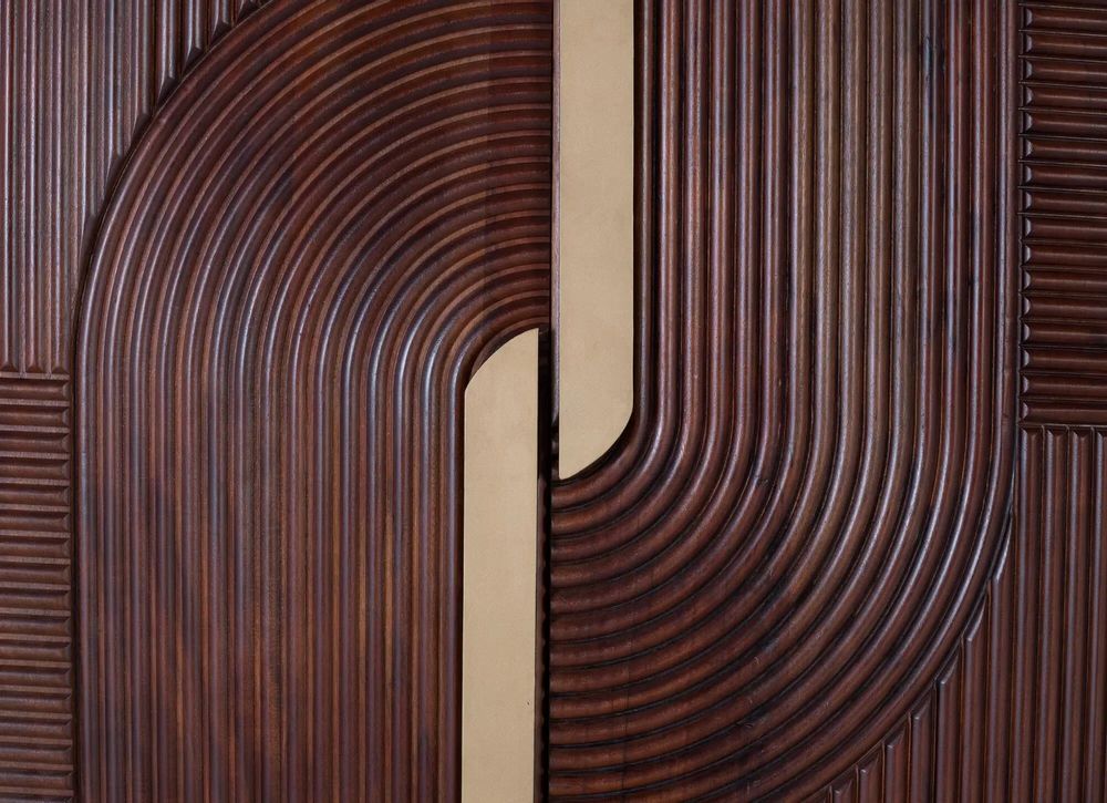 Chaises - Meuble bar en bois manguier et métal - GINER Y COLOMER