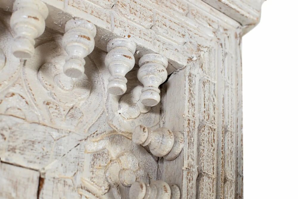Armoires - Armoire en bois manguier blanc décapé - GINER Y COLOMER