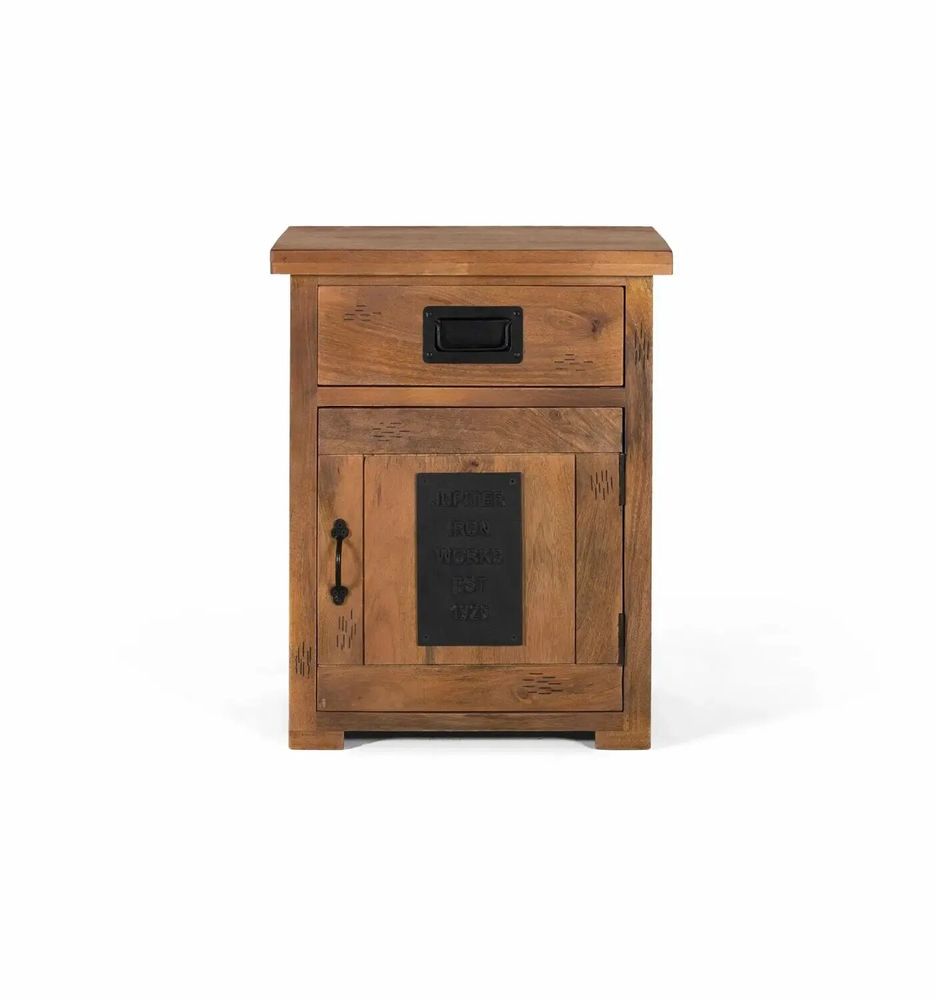 Night tables - Mango wood bedside table with natural charm - GINER Y COLOMER