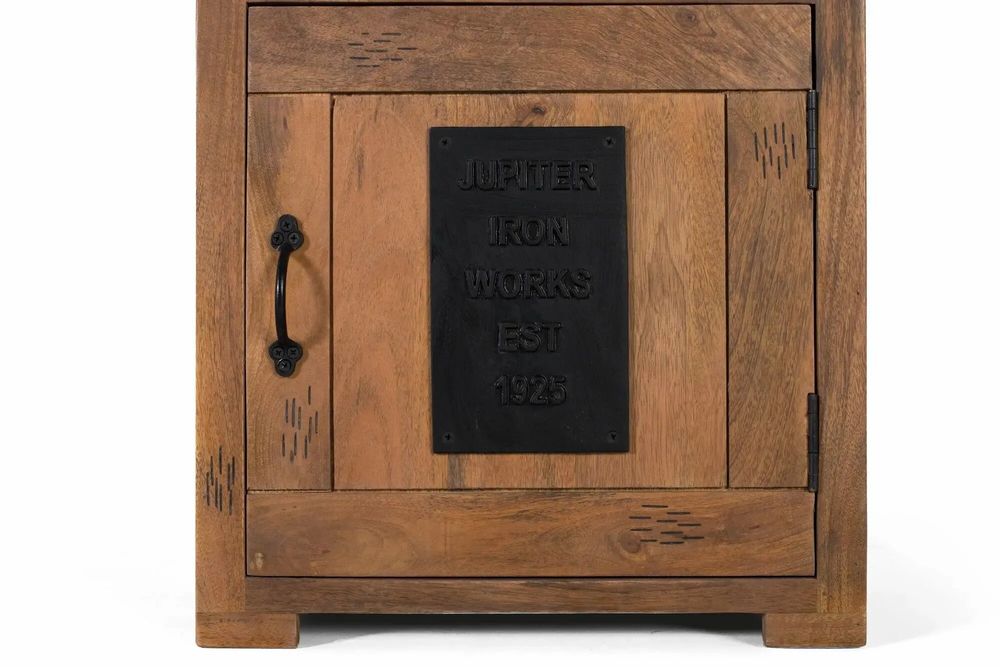 Night tables - Mango wood bedside table with natural charm - GINER Y COLOMER