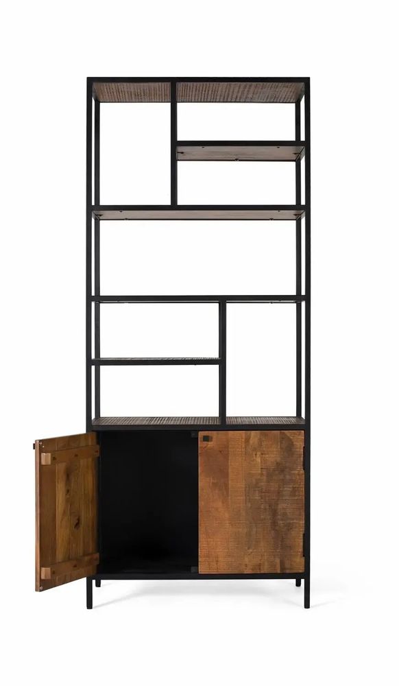 Bookshelves - Bookcase with metal and mango wood structure - GINER Y COLOMER