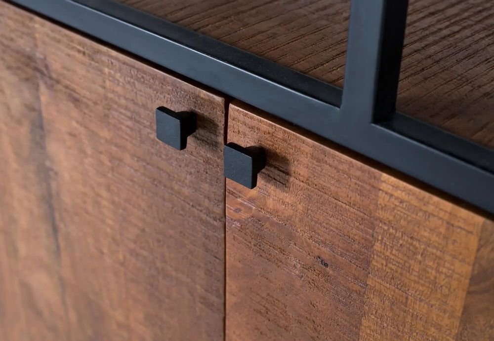 Bookshelves - Bookcase with metal and mango wood structure - GINER Y COLOMER