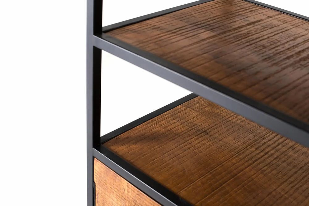 Bookshelves - Bookcase with metal and mango wood structure - GINER Y COLOMER