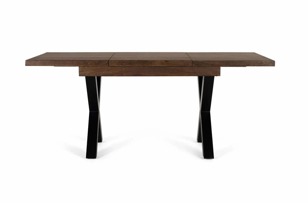 Dining Tables - Extendable dining table in mango wood and metal legs - GINER Y COLOMER