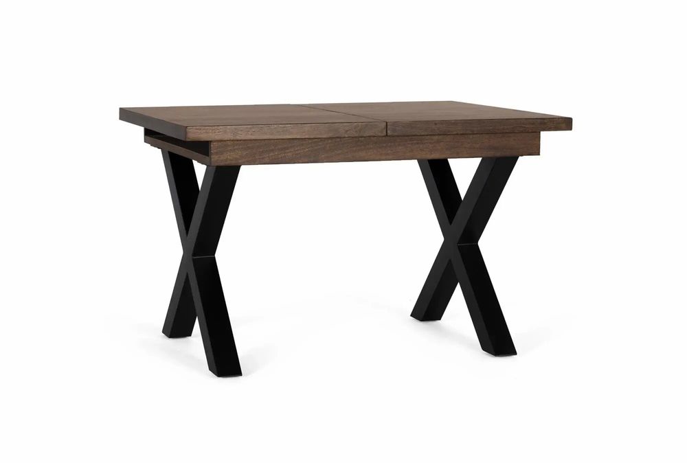 Dining Tables - Extendable dining table in mango wood and metal legs - GINER Y COLOMER