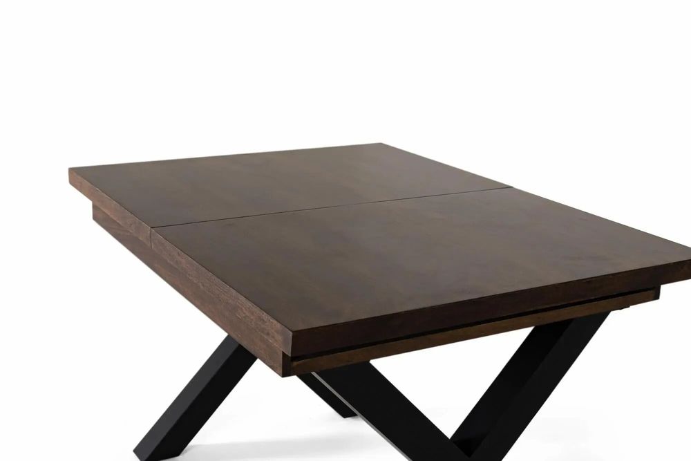 Dining Tables - Extendable dining table in mango wood and metal legs - GINER Y COLOMER