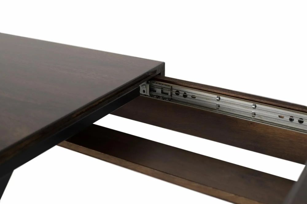 Dining Tables - Extendable dining table in mango wood and metal legs - GINER Y COLOMER