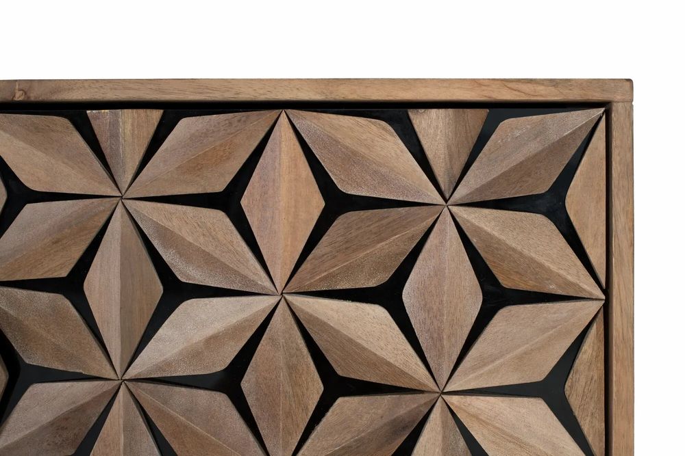 Sideboards - 4-door sideboard handmade from mango wood 177 cm - GINER Y COLOMER