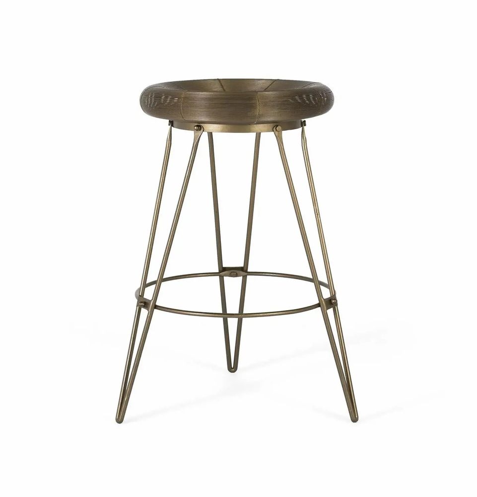 Stools - High metal bar stool 76 cm high - GINER Y COLOMER