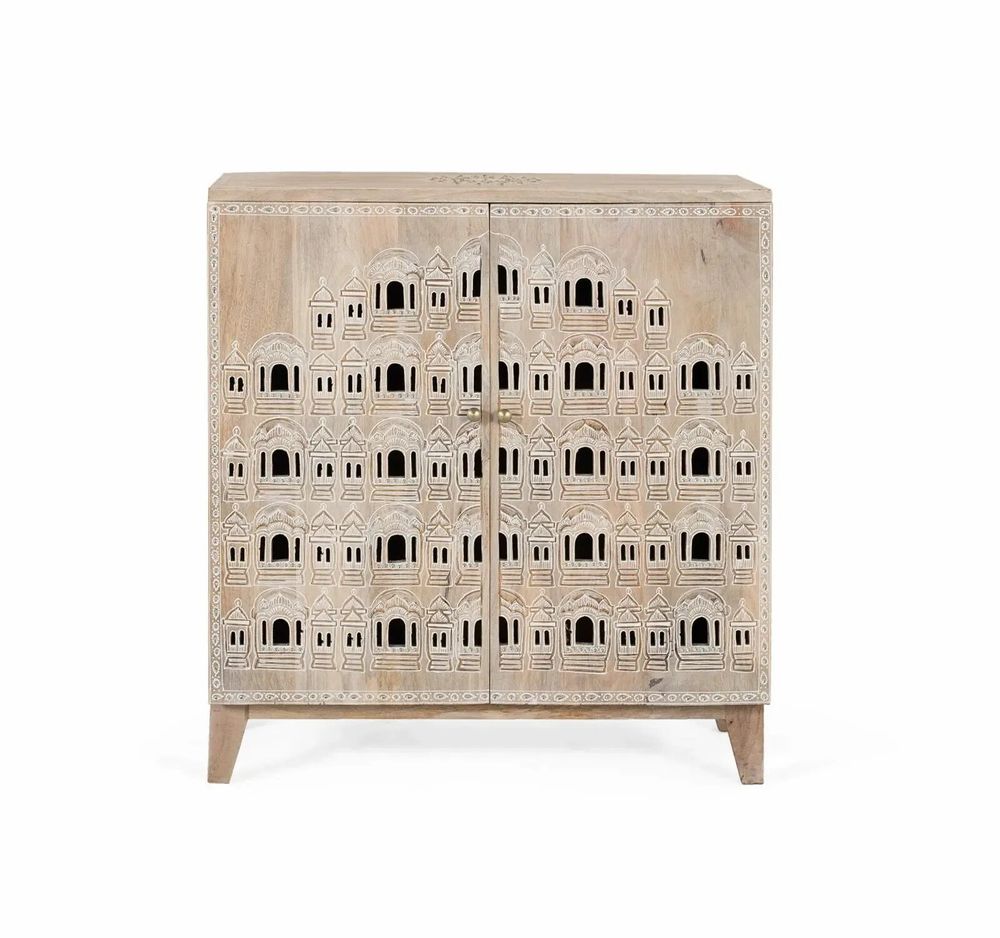 Buffets - Buffet sculpté à la main en bois de manguier - GINER Y COLOMER