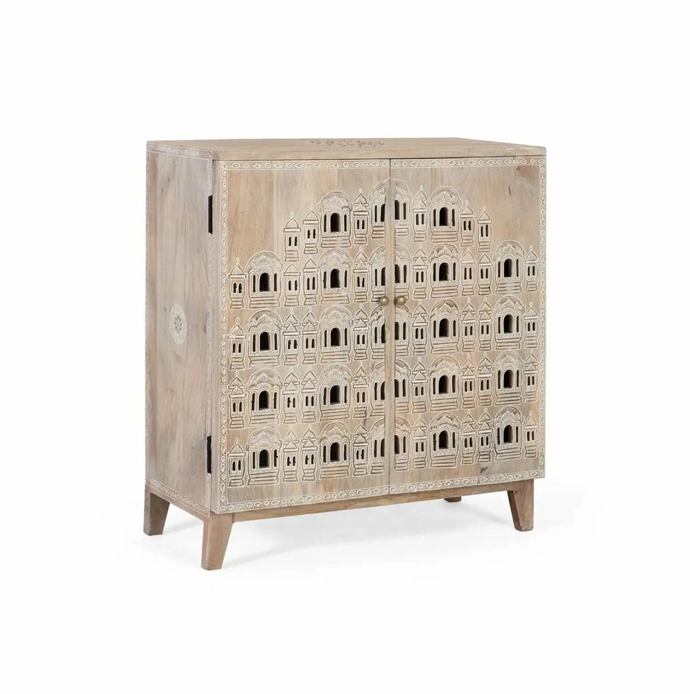 Buffets - Buffet sculpté à la main en bois de manguier - GINER Y COLOMER