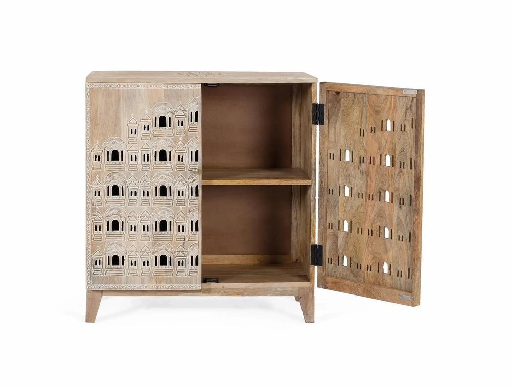 Buffets - Buffet sculpté à la main en bois de manguier - GINER Y COLOMER
