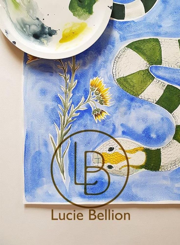 Design textile et surface - Snake - LUCIE BELLION