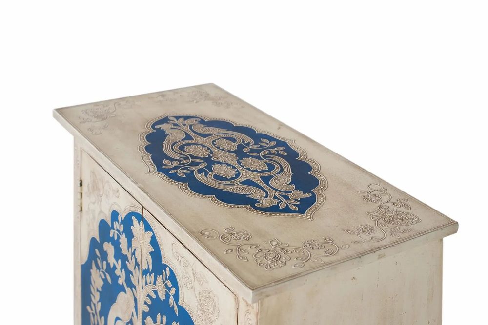 Commodes - Meuble d'appoint en bois de manguier et peint à la main - GINER Y COLOMER