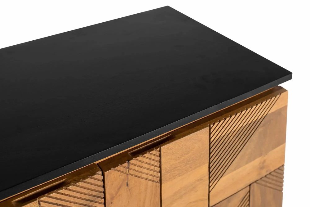 Sideboards - Mango wood sideboard with natural finish, 170 cm - GINER Y COLOMER