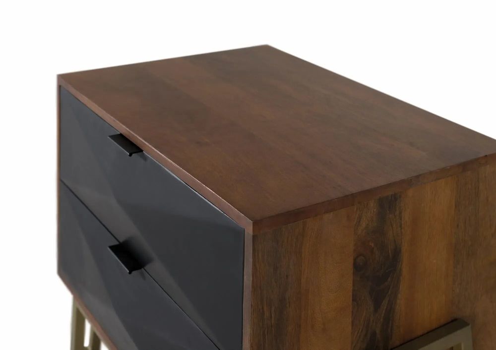 Tables de nuit - Table de chevet en bois de manguier avec tiroirs - GINER Y COLOMER