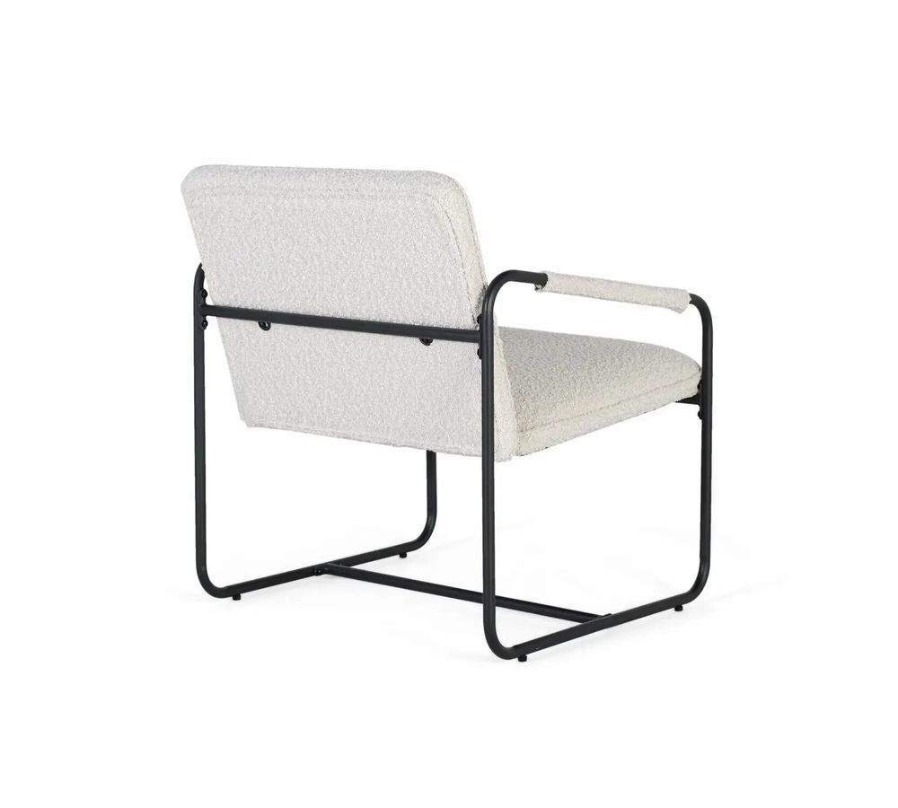 Fauteuils - Lot de 2 fauteuils tapissés de tissu beige et matelassé - GINER Y COLOMER