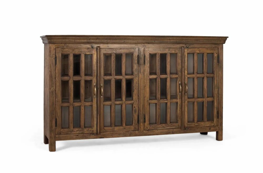 Buffets - Buffet sculpté à la main en bois de teck recyclé - GINER Y COLOMER