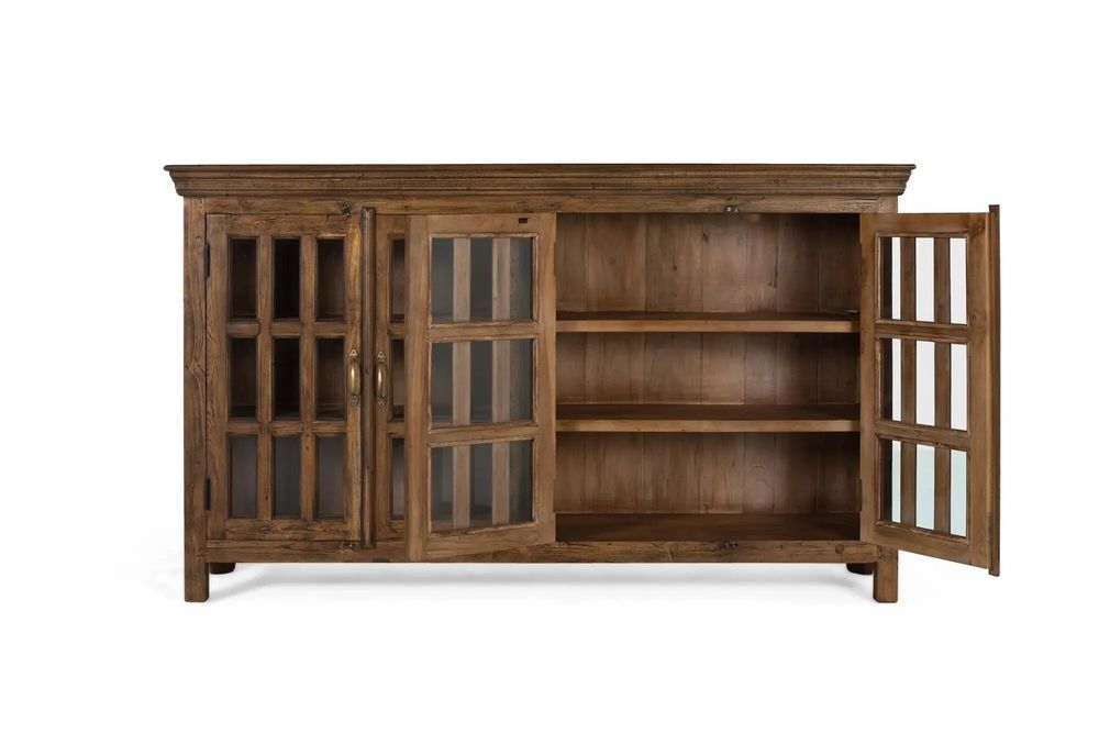 Buffets - Buffet sculpté à la main en bois de teck recyclé - GINER Y COLOMER